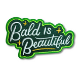 Bald is Beautiful Text Patch