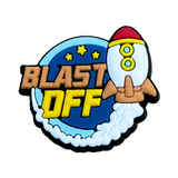 Blast Off Rocket Shoe Charm