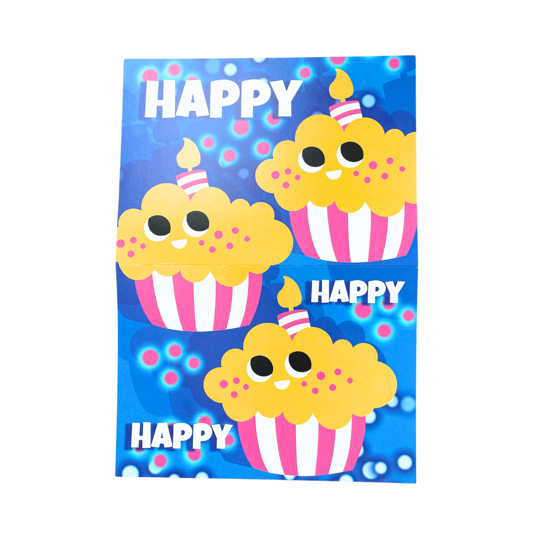 BLANK Happy Birthday POP Greeting Card
