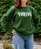 Oxford Pennant - Custom Hand Stitched THRIVE Crewneck