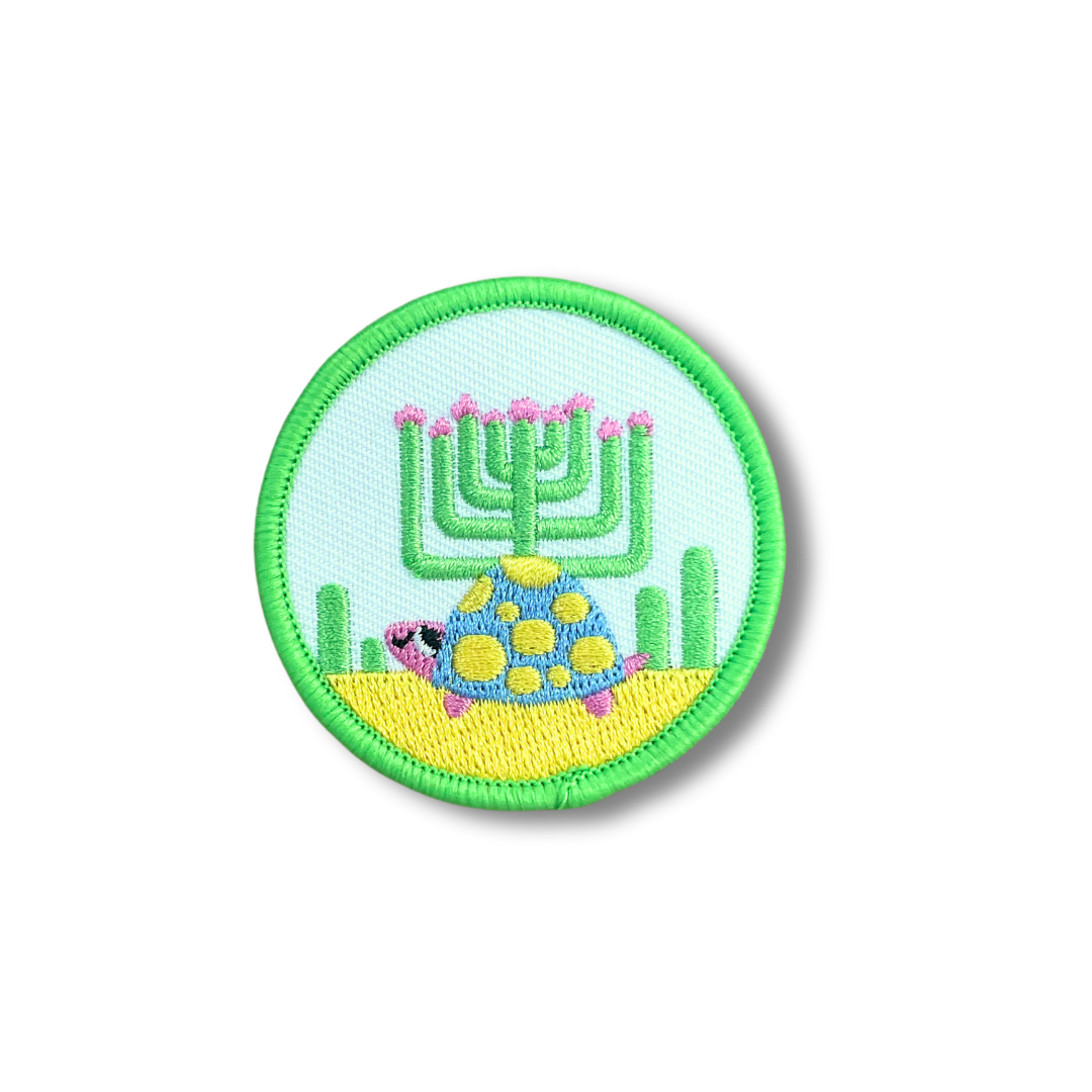 Hanukkah Menorah Turtle Mini Patch