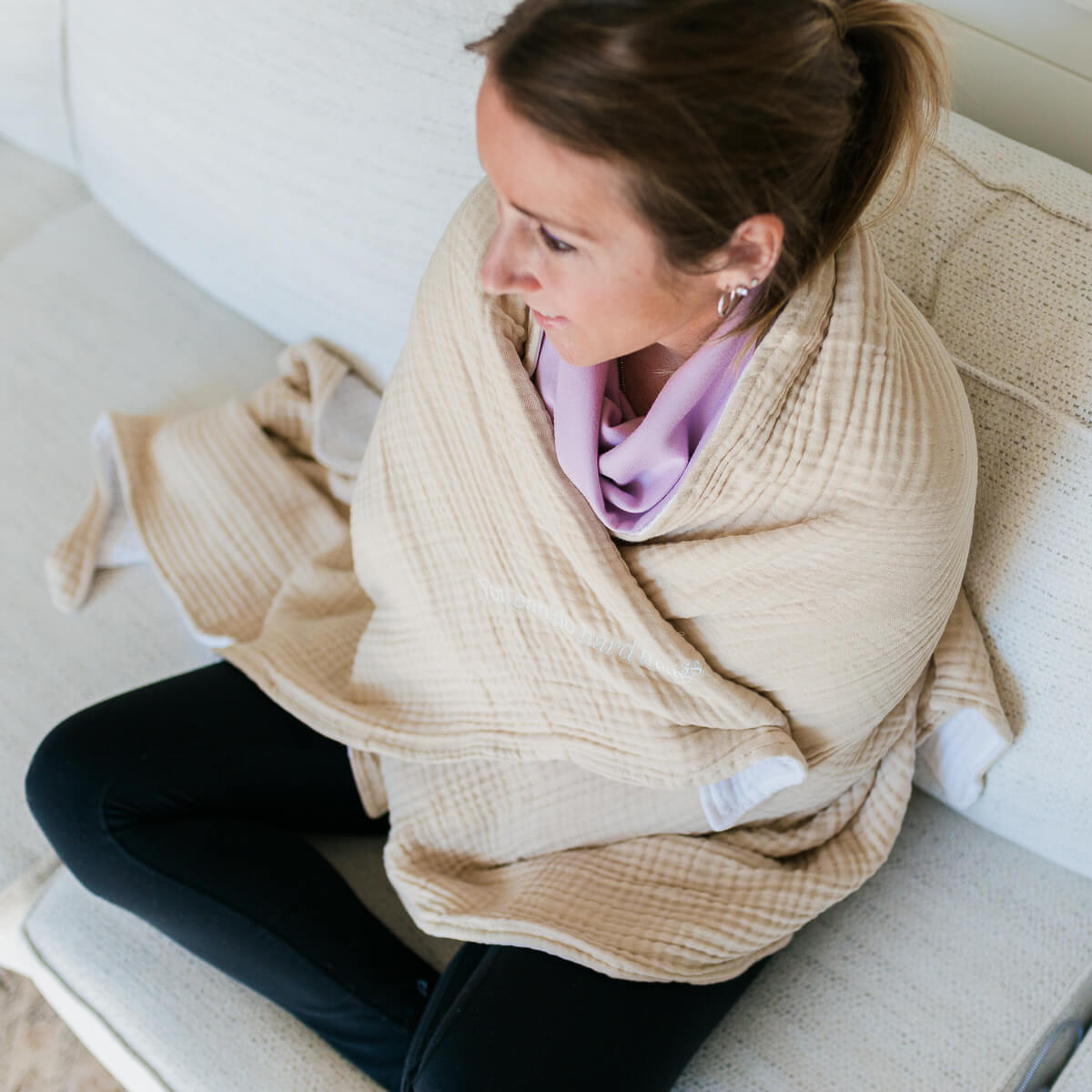 Inspirational Muslin Blanket