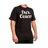 Fxck Cancer Black Stacked Tee