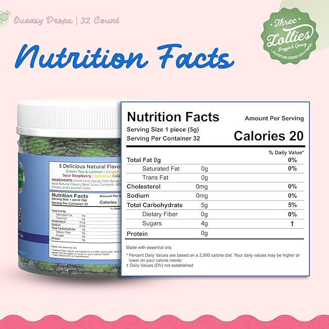 Three Lollies Queasy Drops