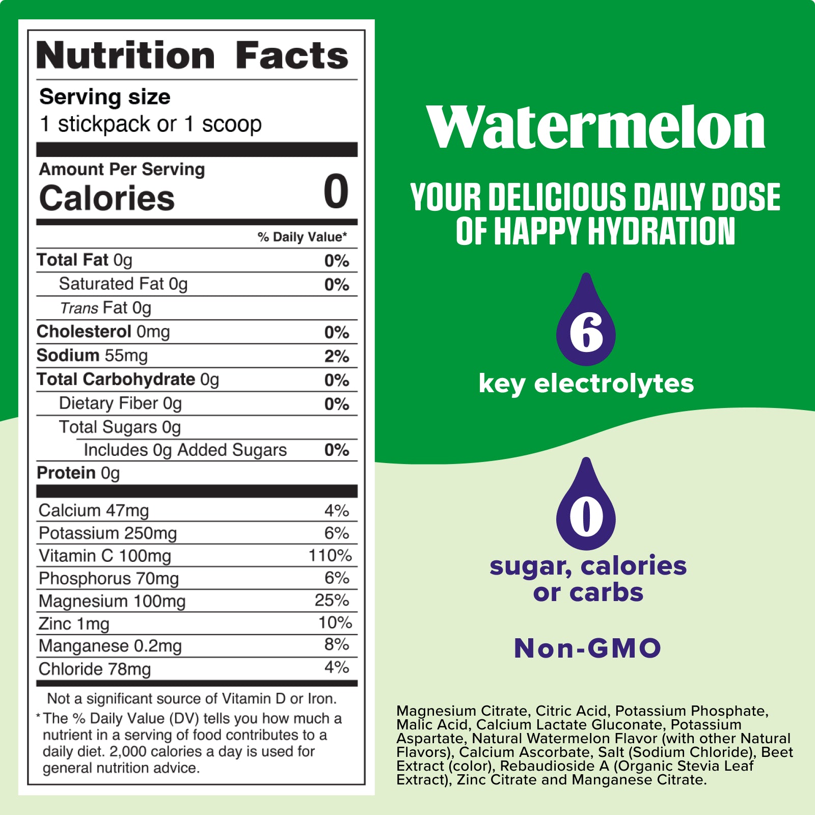 Watermelon electrolyte drink mix - Ultima Replenisher