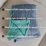 Inspirational Muslin Blanket