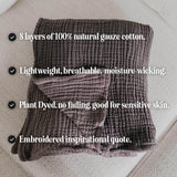 Inspirational Muslin Blanket