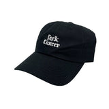 Fxck Cancer Black Stacked Dad Hat