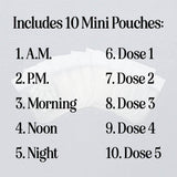 Mini Pill Pouches - Set of 10