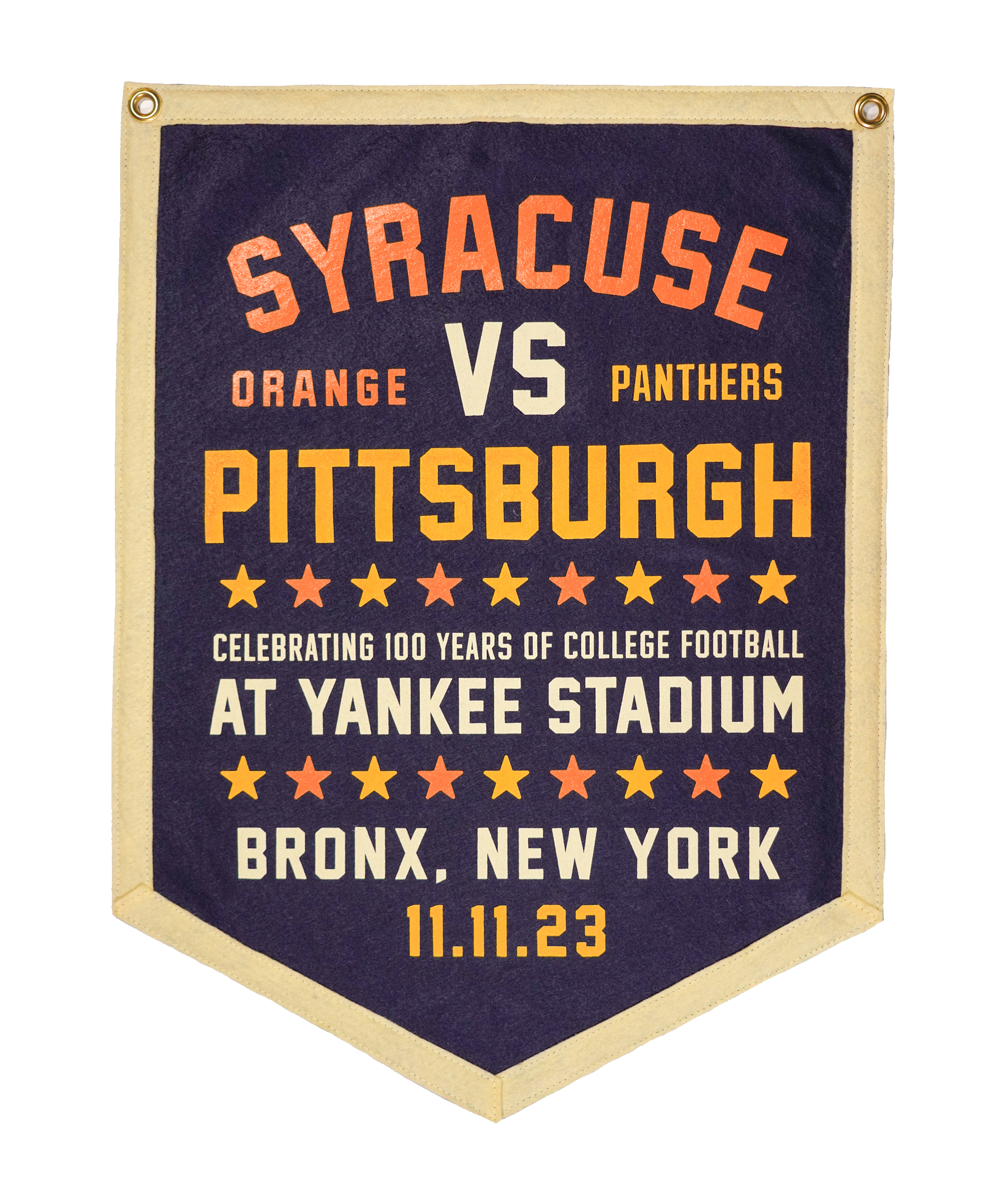 Pittsburgh vs Syracuse Commemorative Camp Flag