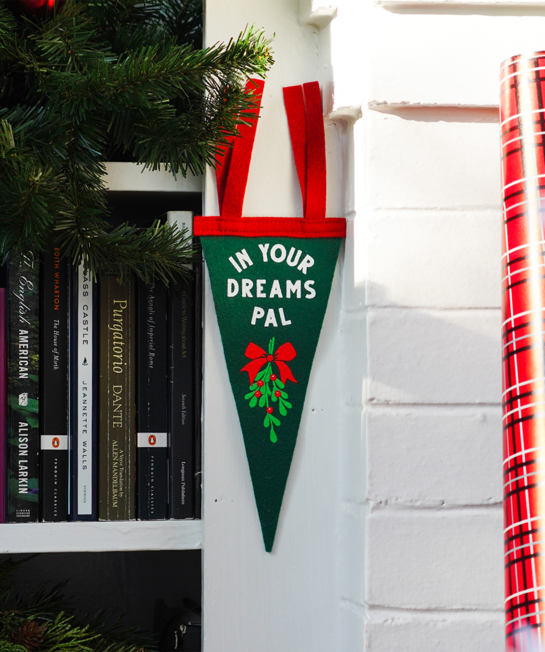 In Your Dreams Pal Mistletoe Mini Pennant