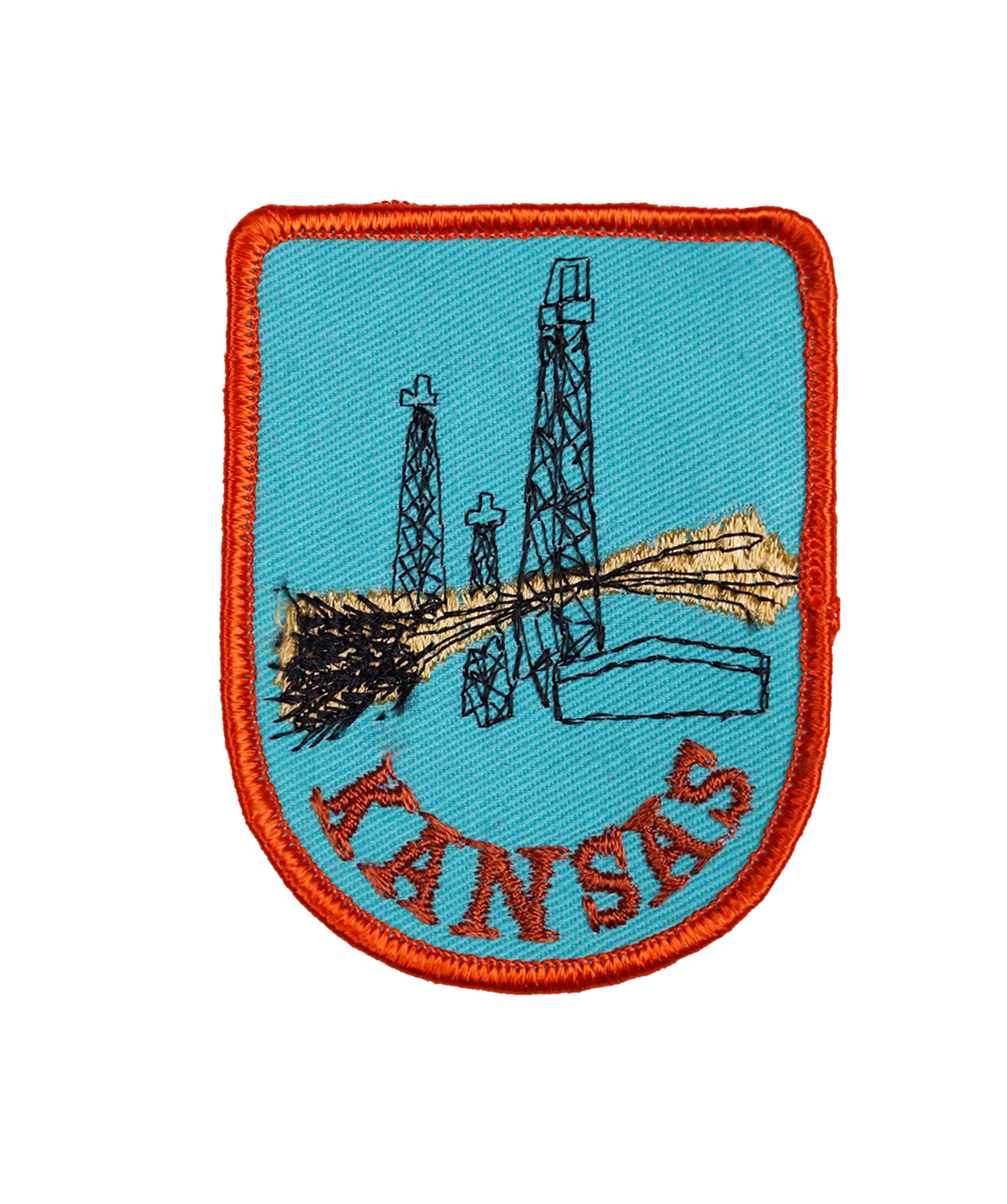Vintage Kansas Embroidered Patch