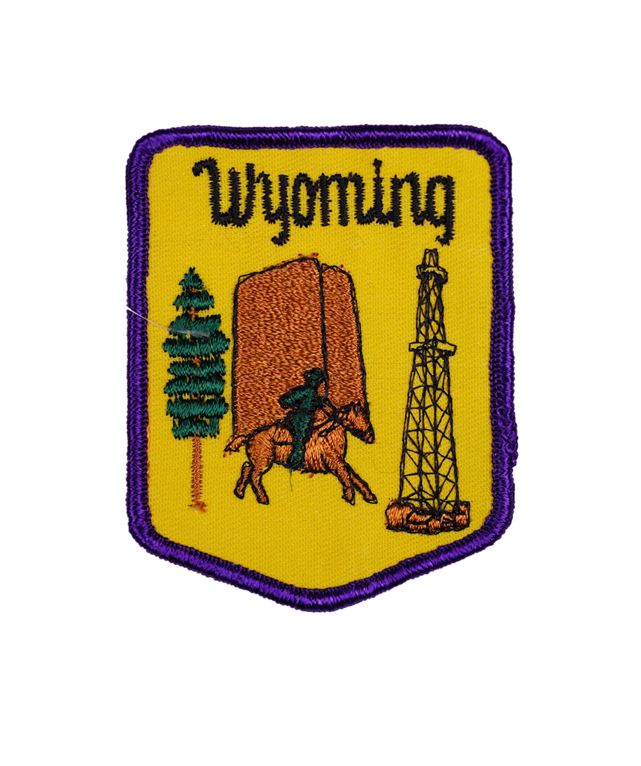 Vintage Wyoming Embroidered Patch
