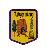 Vintage Wyoming Embroidered Patch