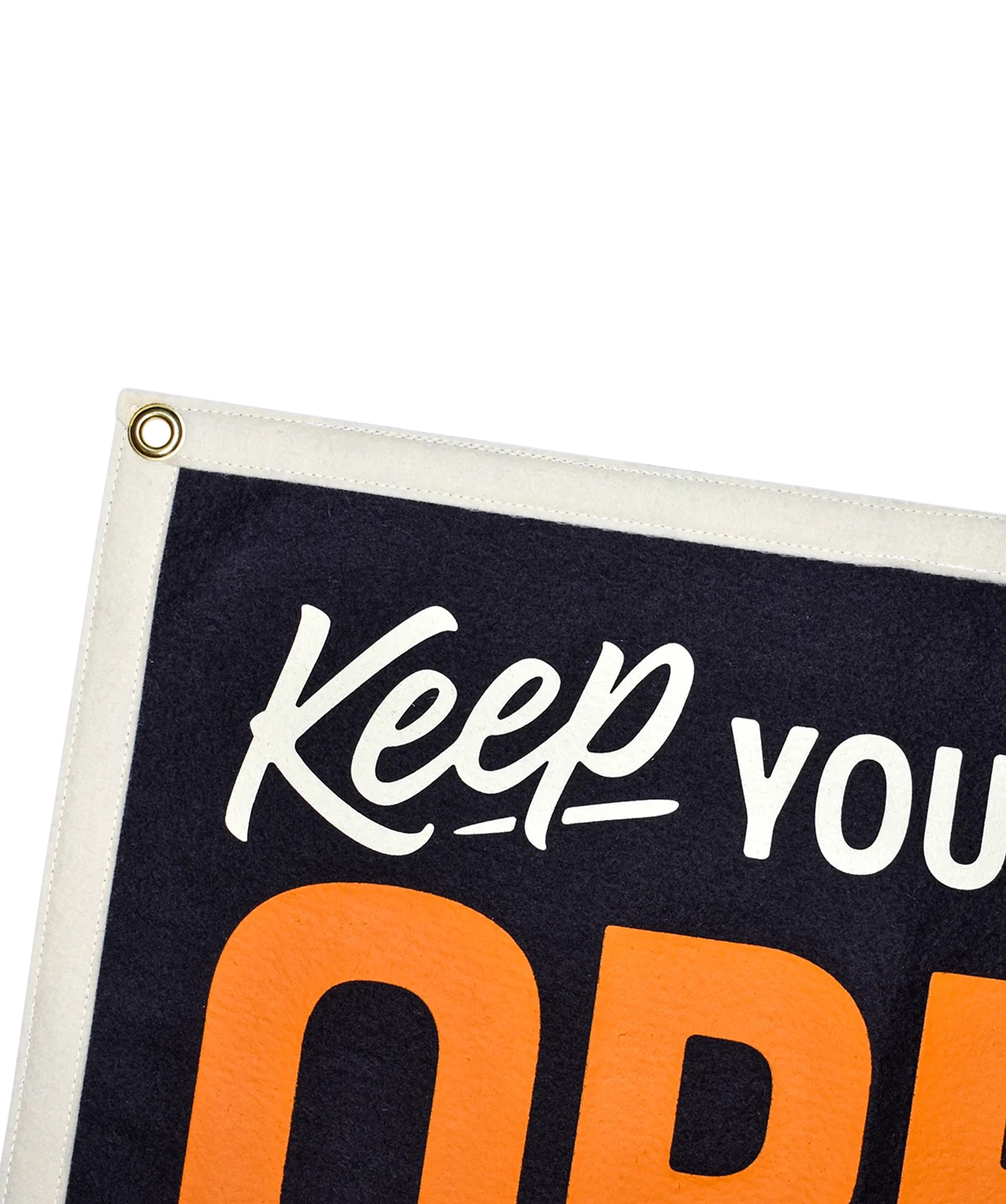 Keep Your Mind Open Camp Flag • Holy Smokes x Oxford Pennant