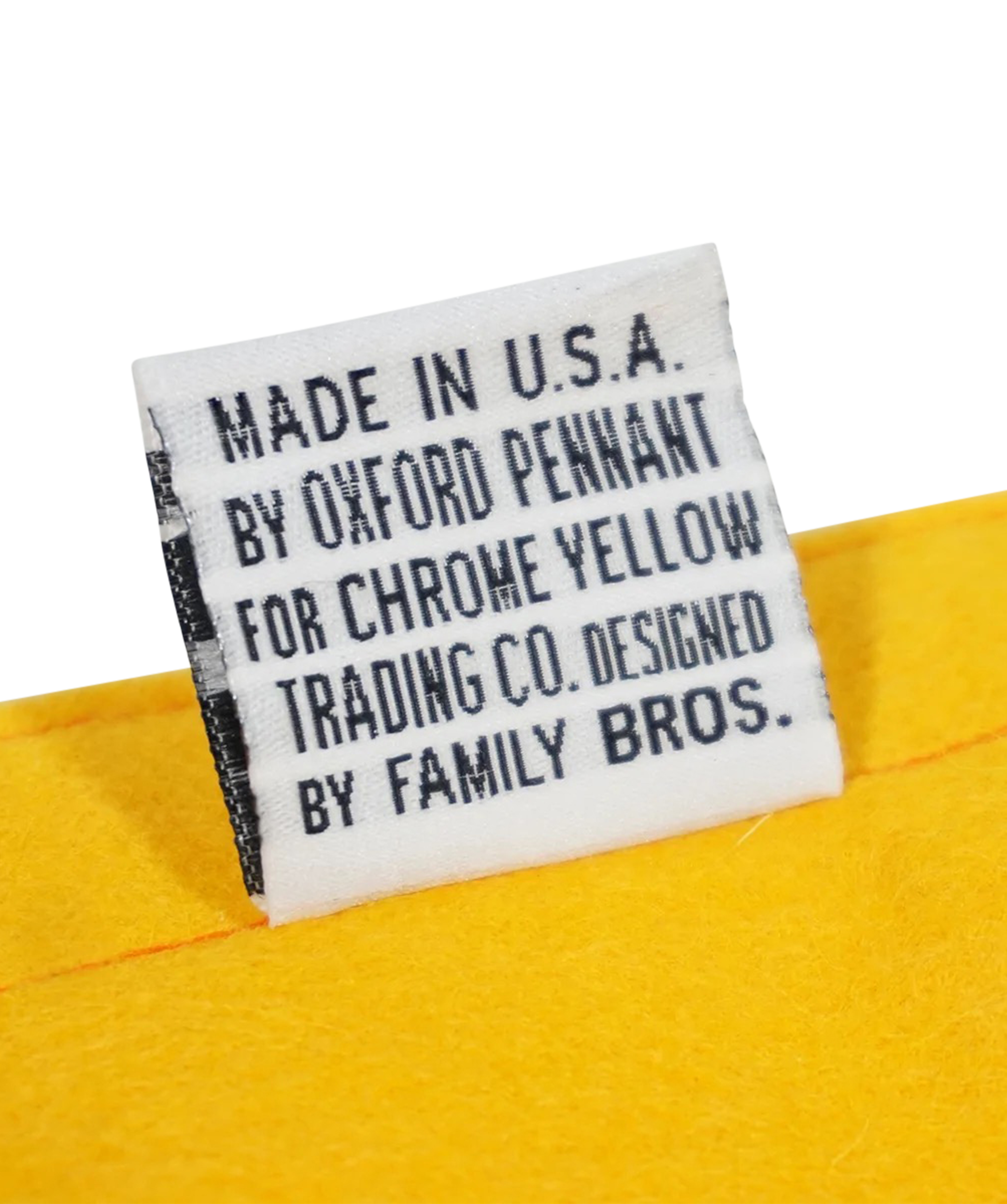Lost & Found & Lost Again Camp Flag • Chrome Yellow x Office of Brothers x Oxford Pennant Original