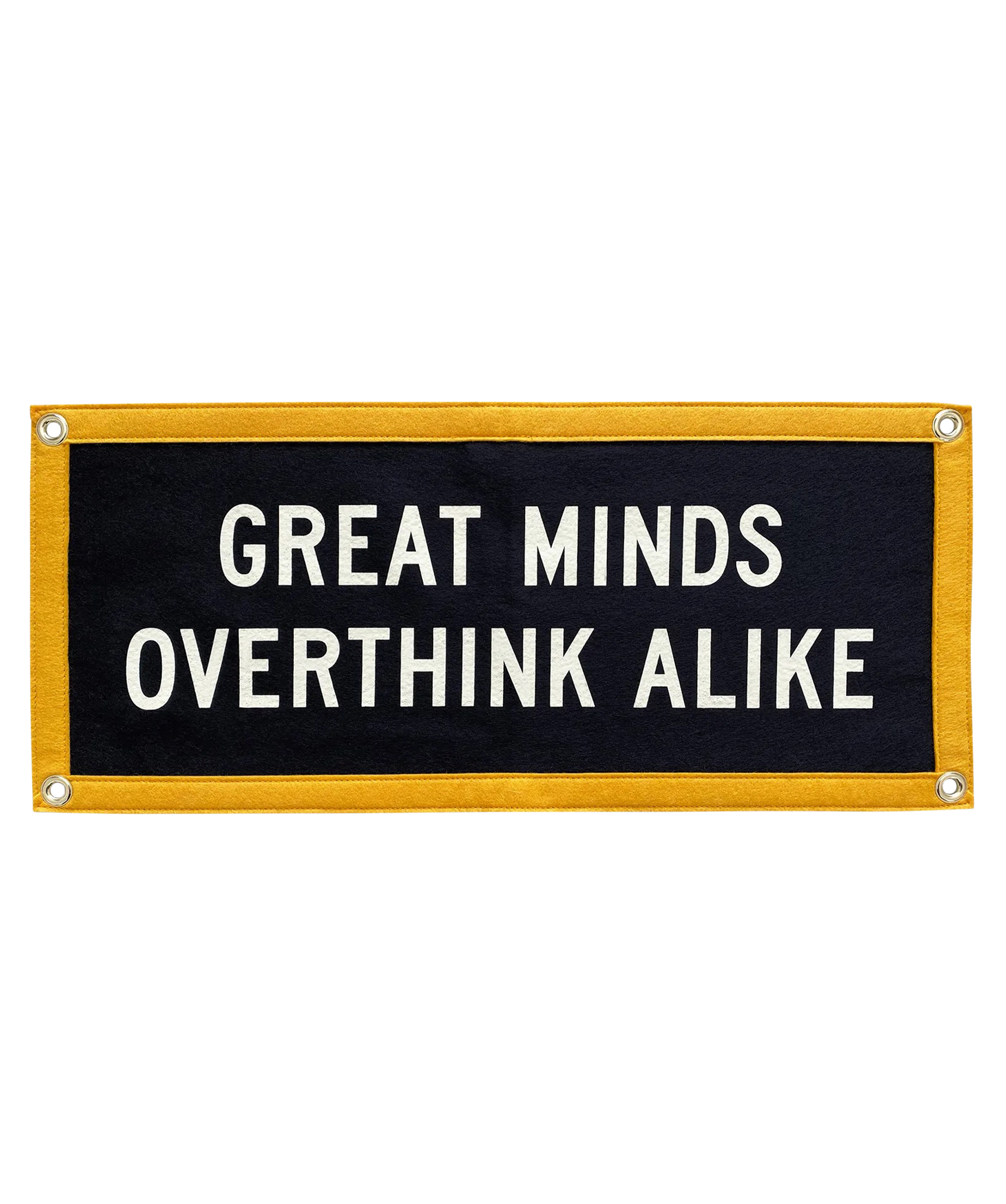 Great Minds Overthink Alike Camp Flag • Holy Smokes x Oxford Pennant