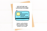 No Unsolicited Medical Advice Please Card Funny Get Well Card