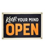 Keep Your Mind Open Camp Flag • Holy Smokes x Oxford Pennant