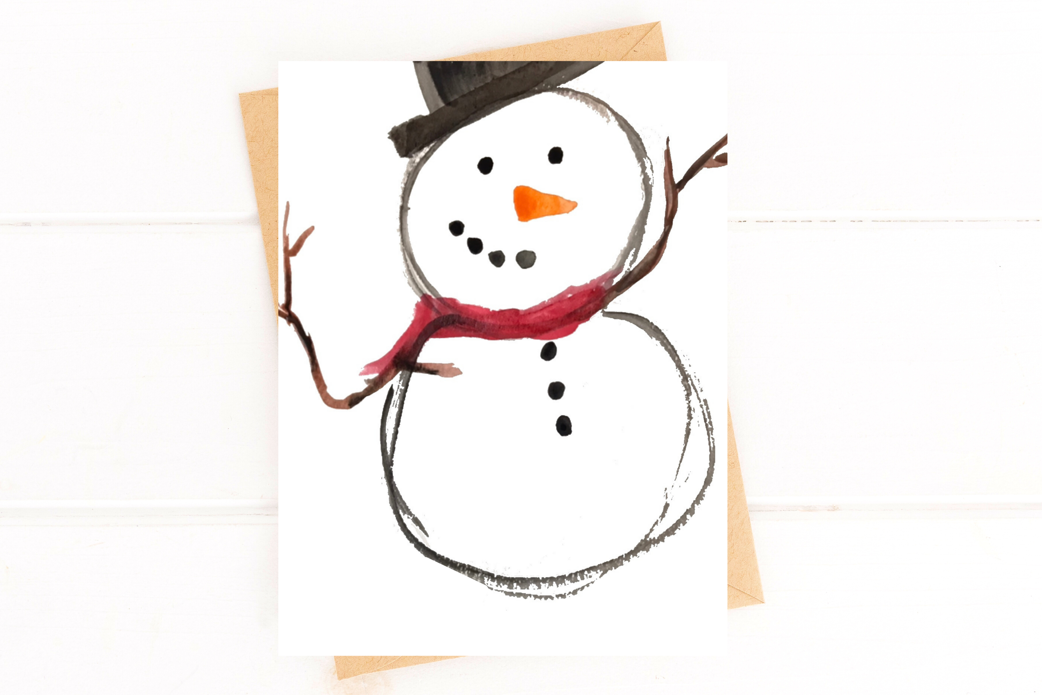 Happy Holidays Snowman Card Set, Christmas Cards Box Set