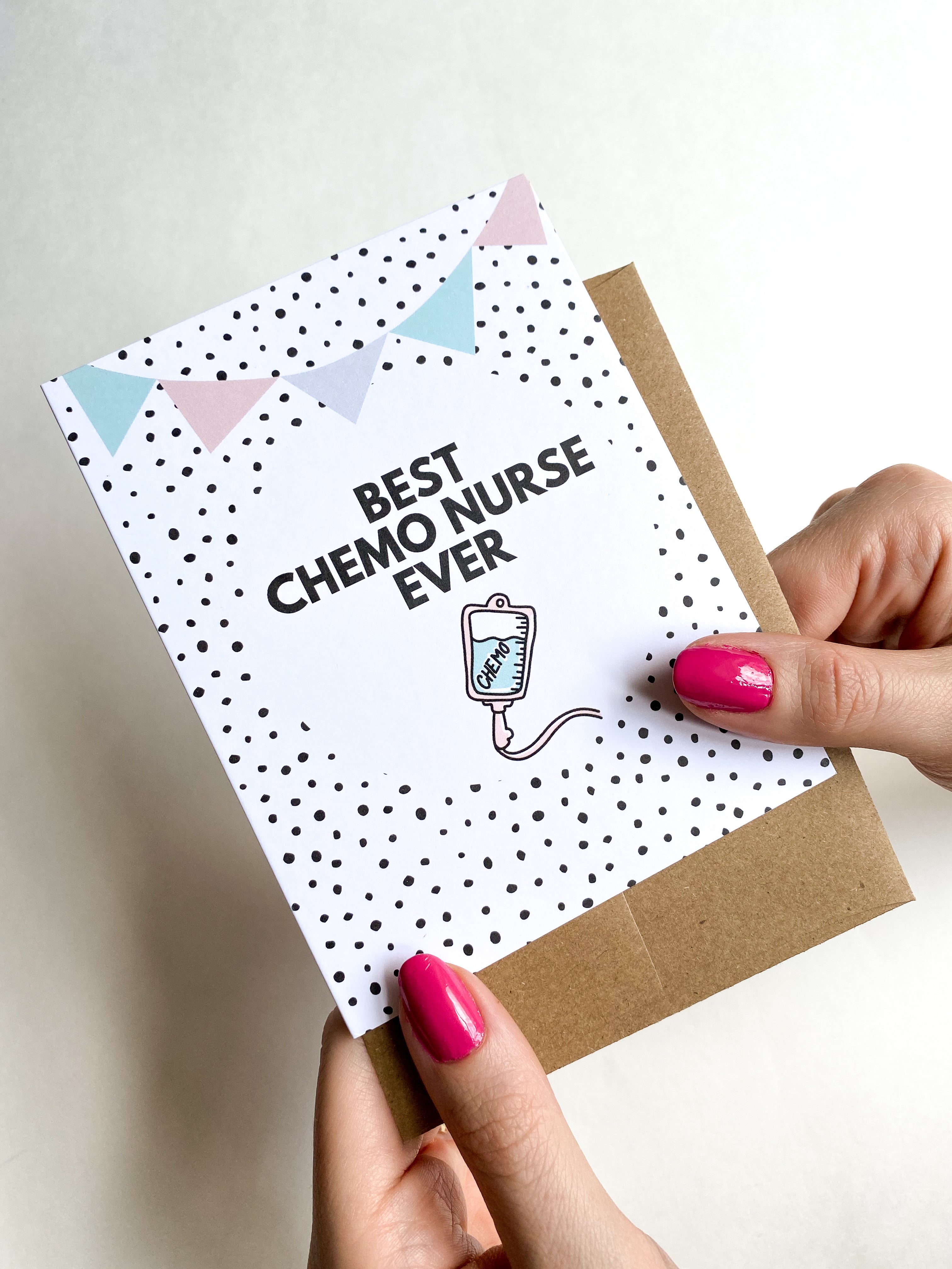 Best Chemo Nurse Ever Thank You Card