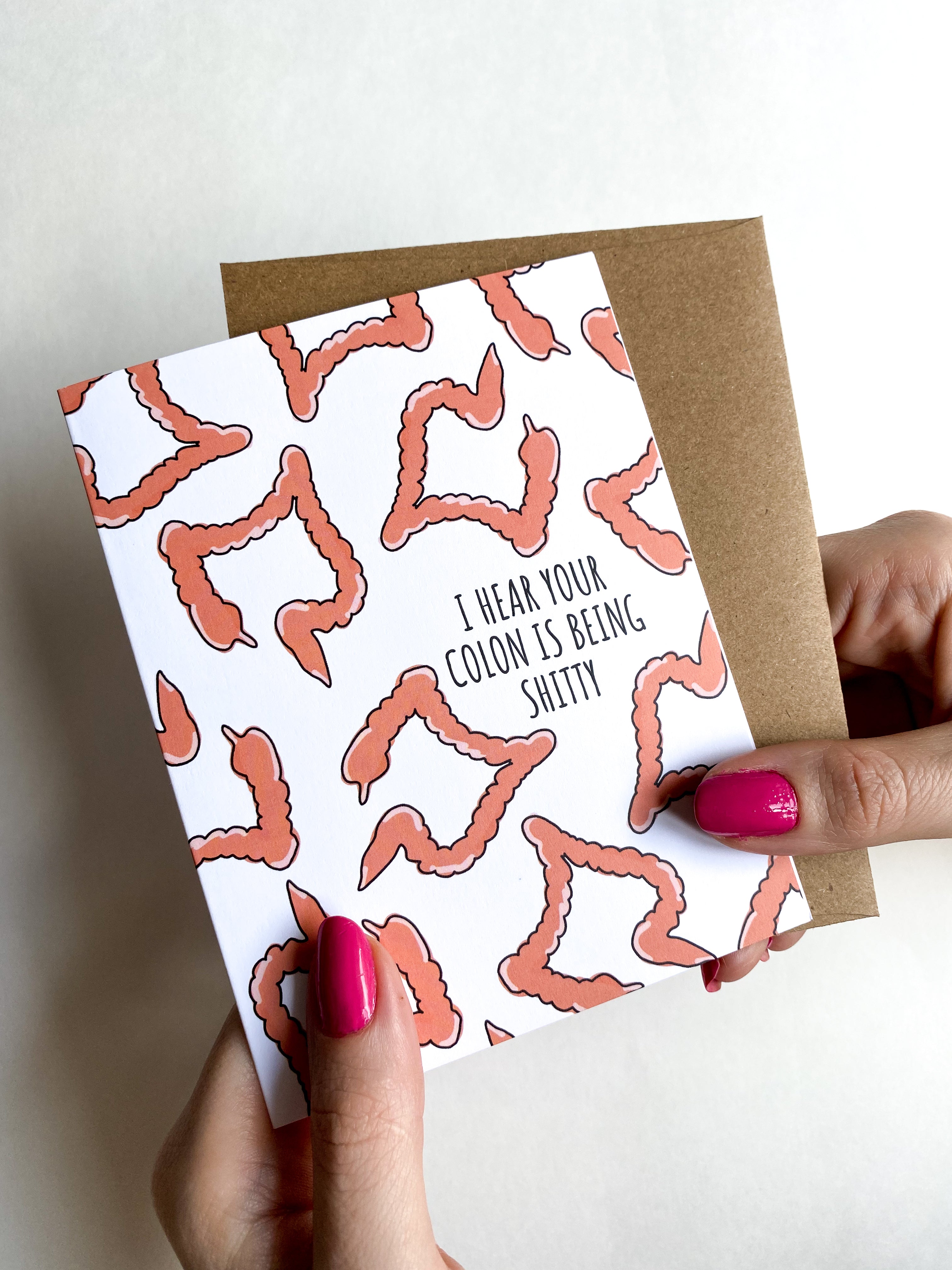 Colon is Being Shitty Funny Cancer Get Well Card