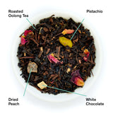 Dark Iris - Peach Pistachio Oolong Tea