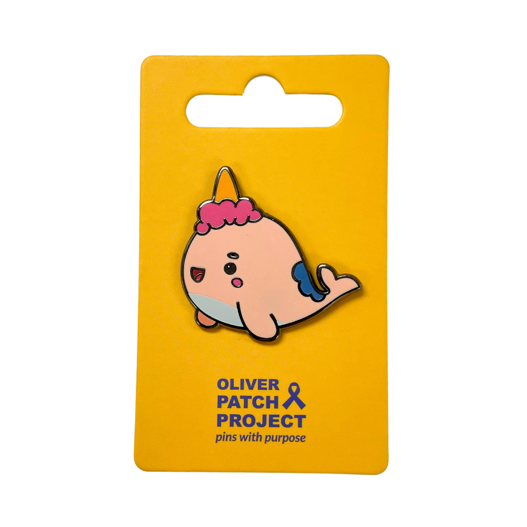 Darla the Narwhal Pin