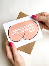 Cancer Messed With the Wrong Butt Colon Get Well Card