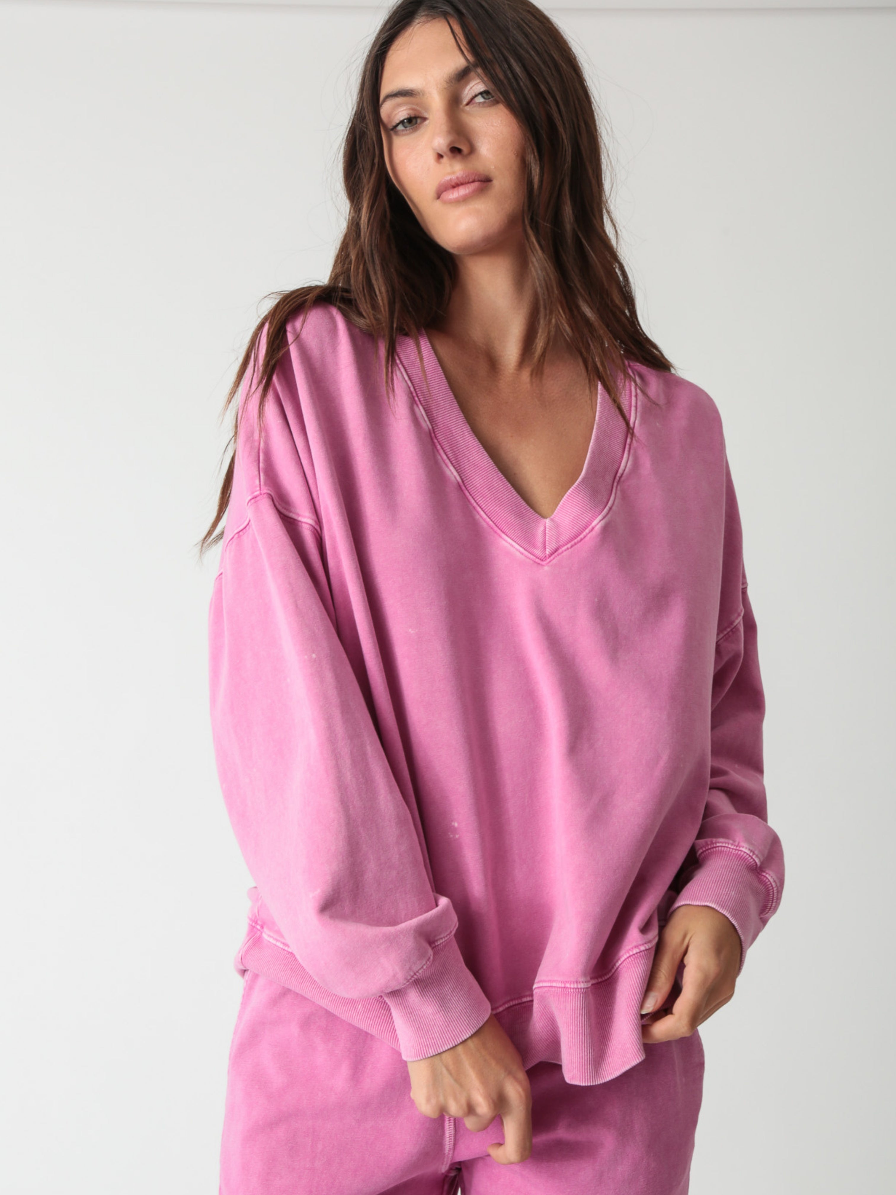 Ava Sweatshirt - Acid Peony