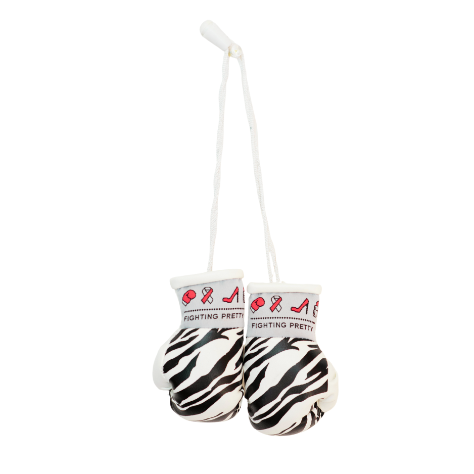 Fighting Pretty Mini Boxing Gloves (Zebra)