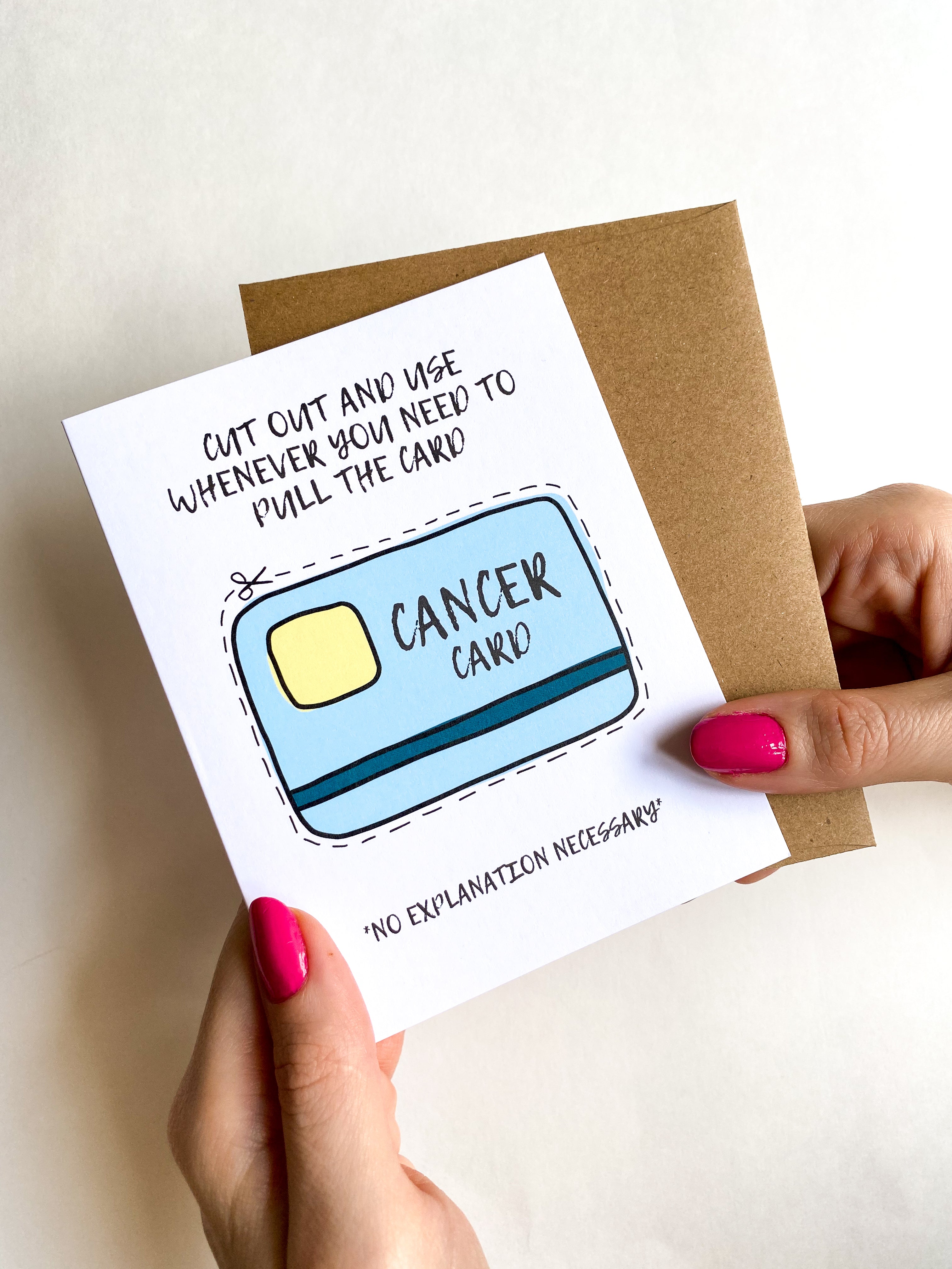 The Cancer Card Funny Get Well Support Card