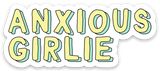 Anxious Girlie Funny Laptop Vinyl Sticker