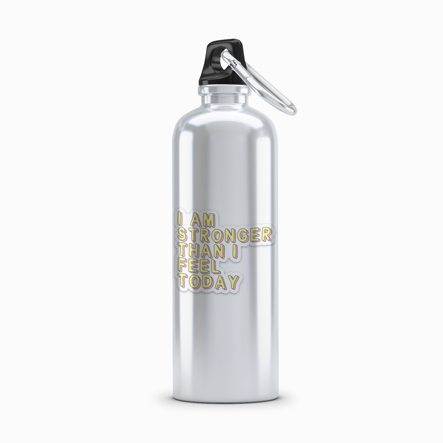 Affirmation Vinyl Sticker I Am Strong Than I Feel Today Encouragement Gift