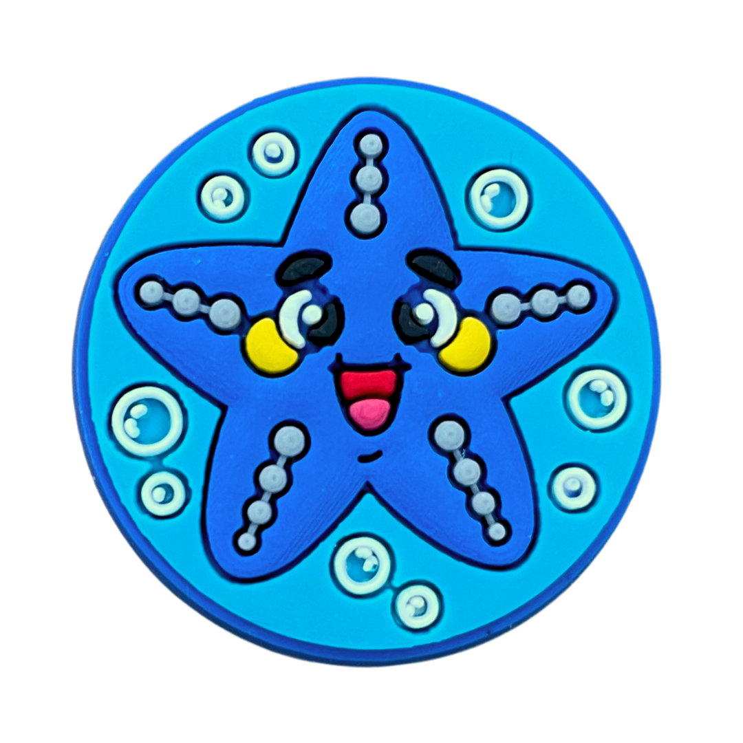 Smiling Starfish Shoe Charm