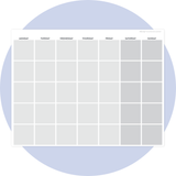 Flex Magnetic Monthly Calendar