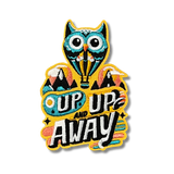 Up Up and Away Owl Hot Air Balloon Patch