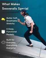 Swoveralls - Midnight Black