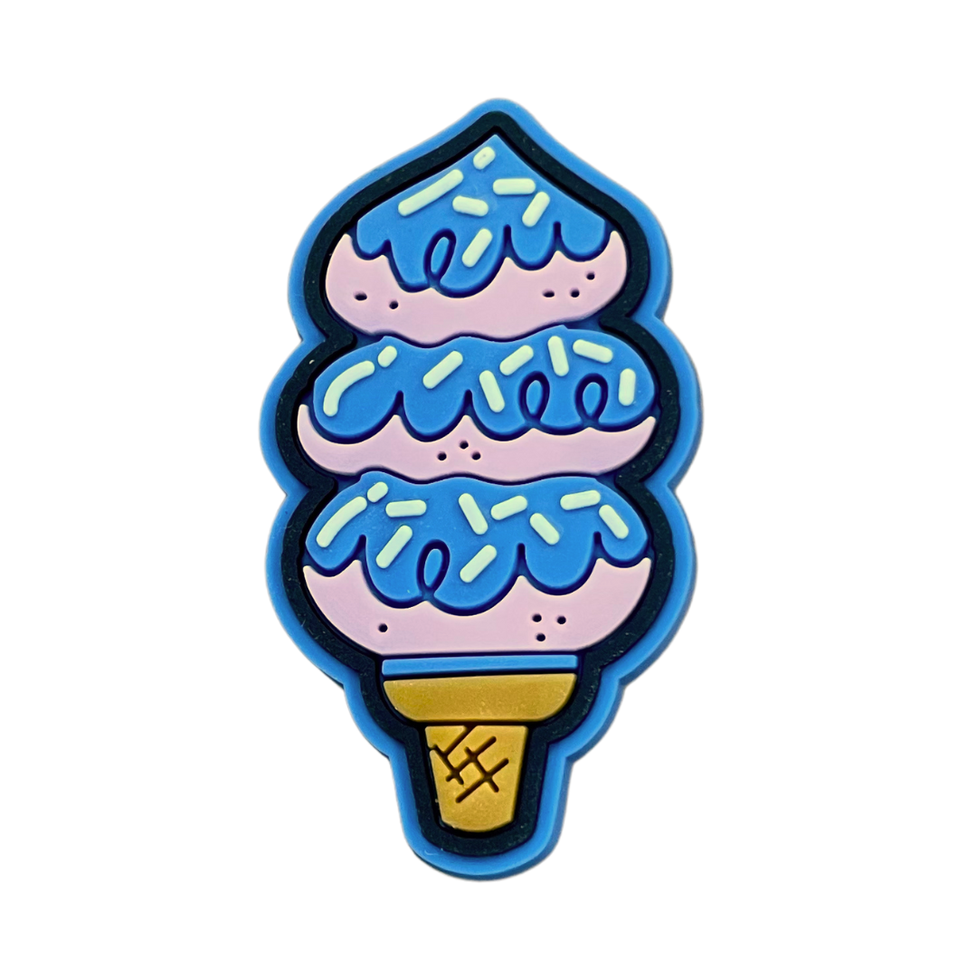 Sprinkle Ice Cream Cone Shoe Charm