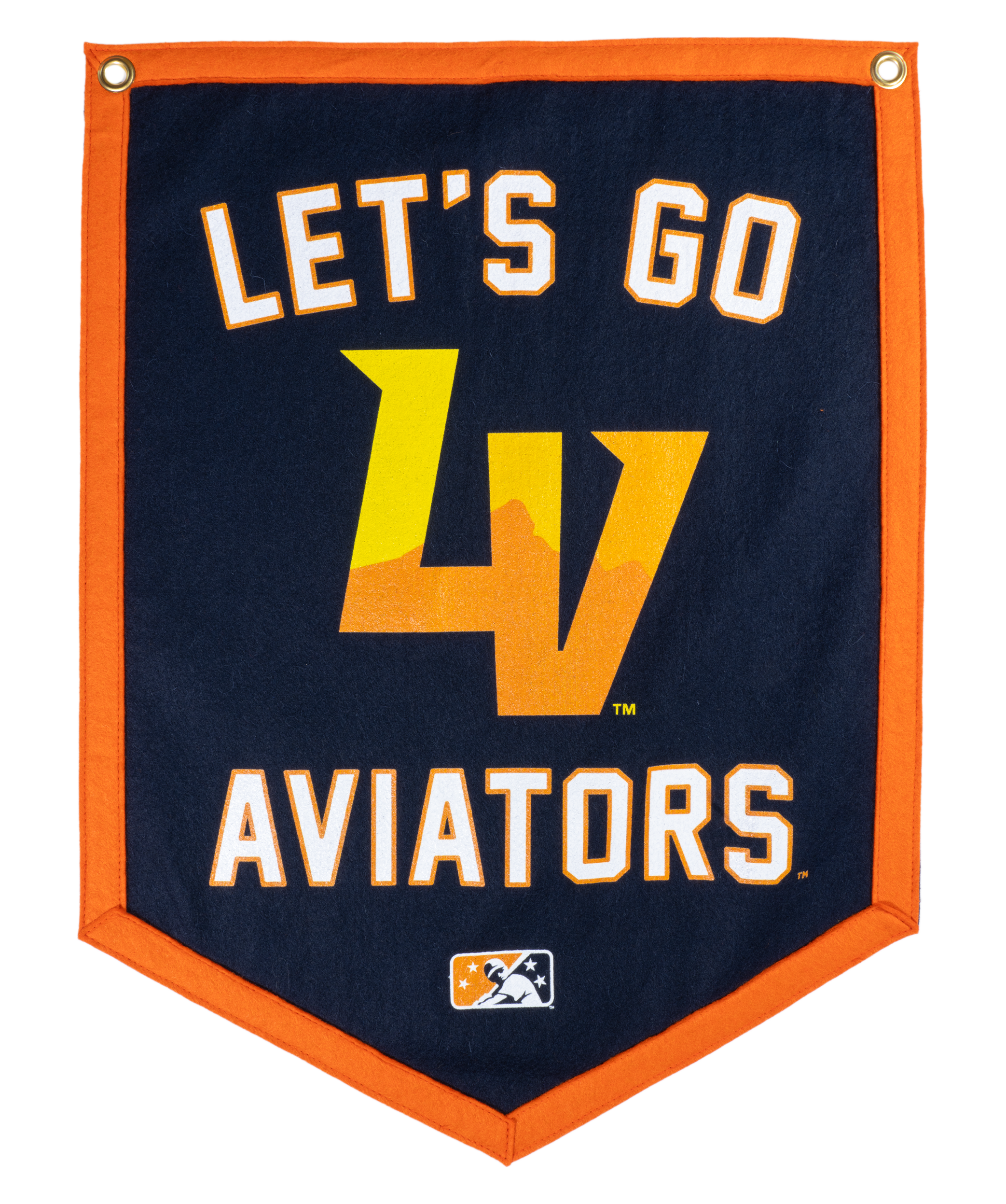 Let's Go Aviators Camp Flag • MiLB x Oxford Pennant