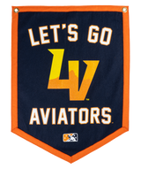 Let's Go Aviators Camp Flag • MiLB x Oxford Pennant