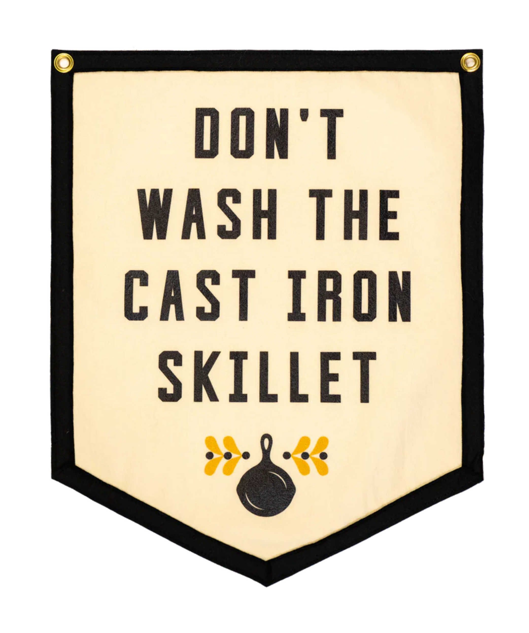 Don't Wash The Cast Iron Skillet Camp Flag • Jason Isbell x Oxford Pennant