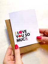 I Love You So Much Sweet Valentines Day Card