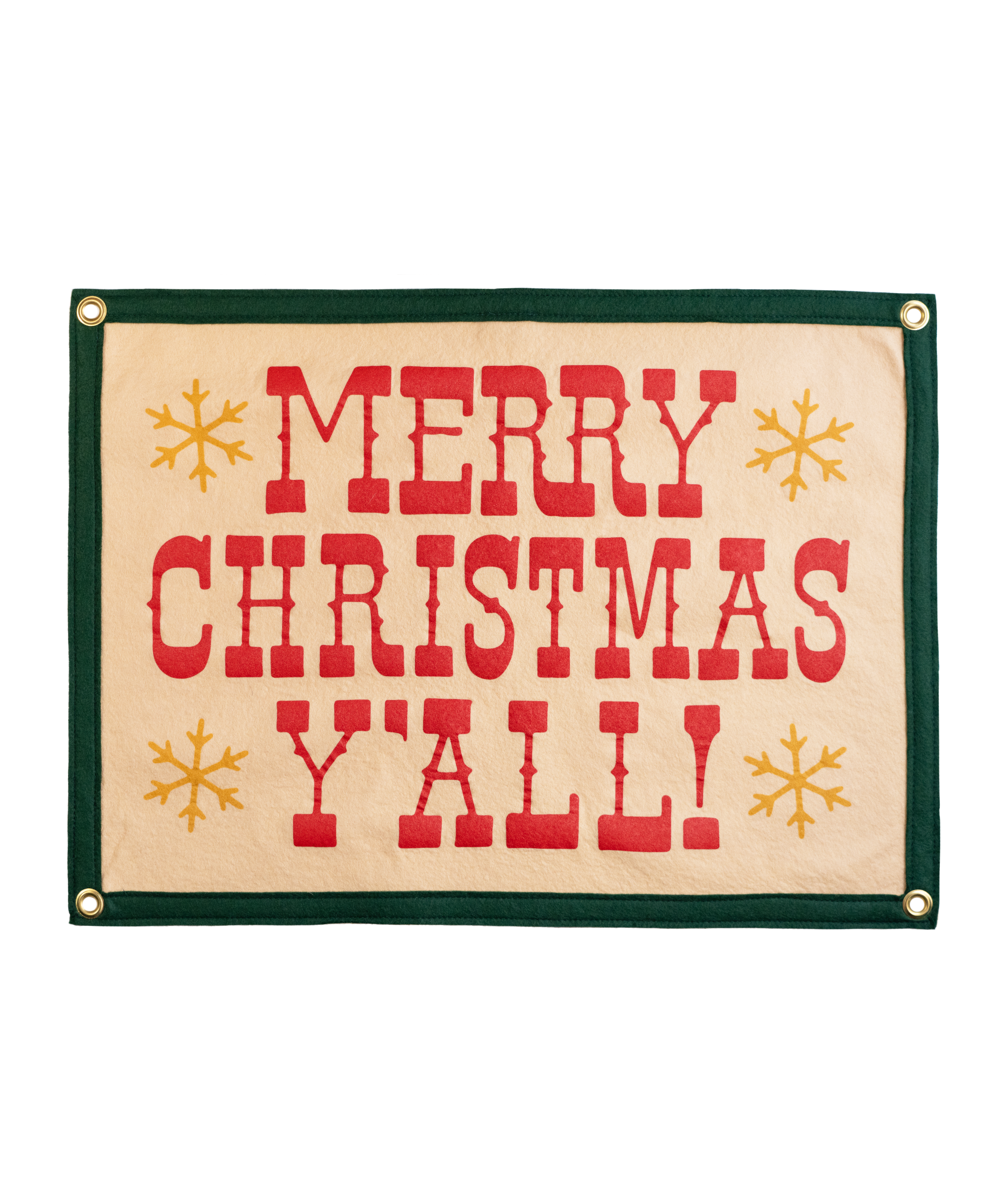 Merry Christmas Y'all! Camp Flag