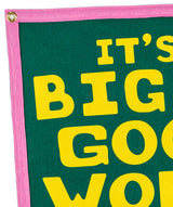 It's A Big Old Goofy World Camp Flag • John Prine x Oxford Pennant