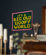 It's A Big Old Goofy World Camp Flag • John Prine x Oxford Pennant