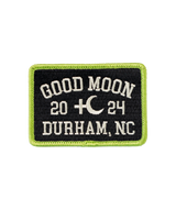 Good Moon 2024 Durham NC Embroidered Patch • Sylvan Esso x Oxford Pennant