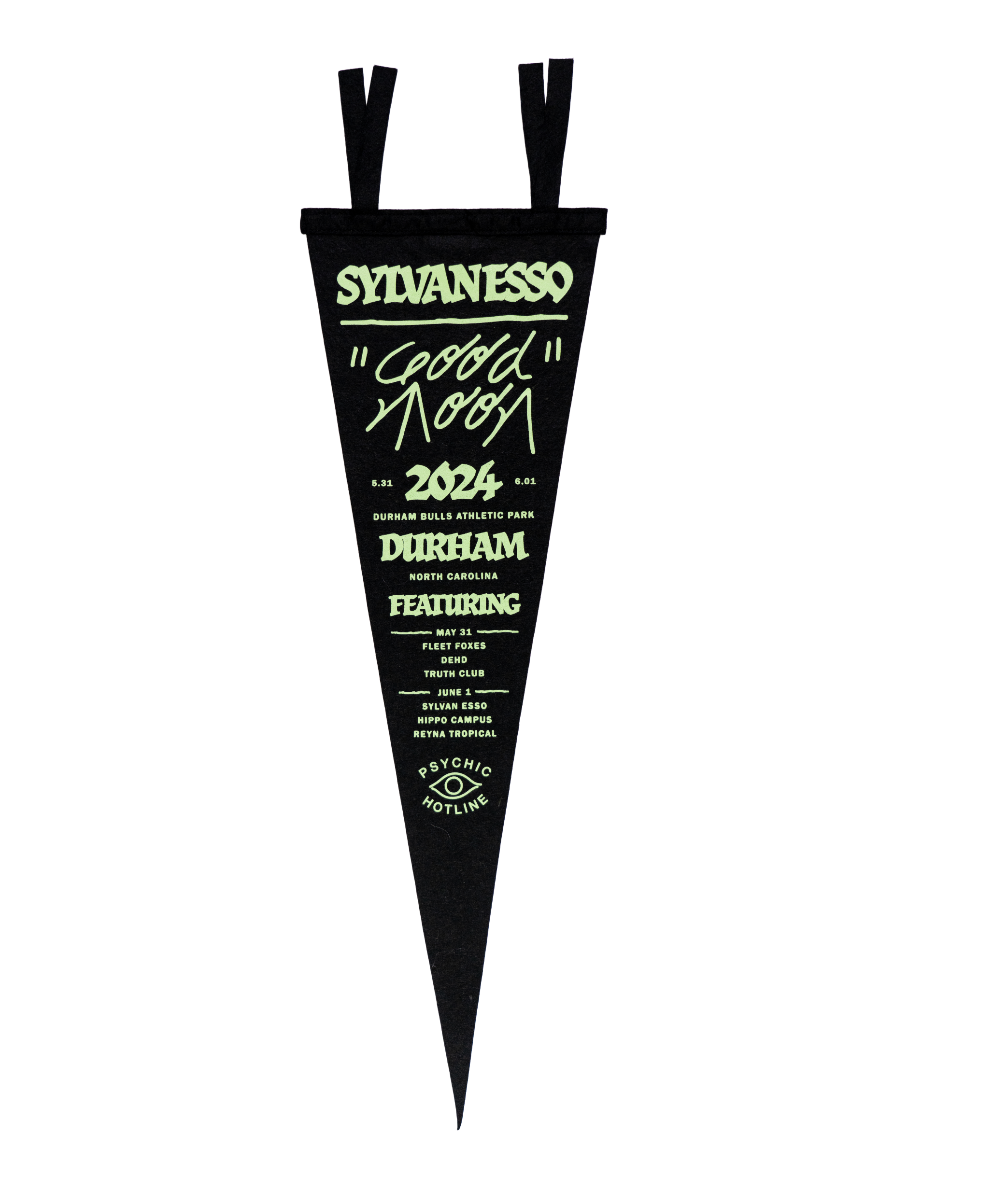 Good Moon 2024 Durham Bulls Ballpark Pennant • Sylvan Esso x Oxford Pennant