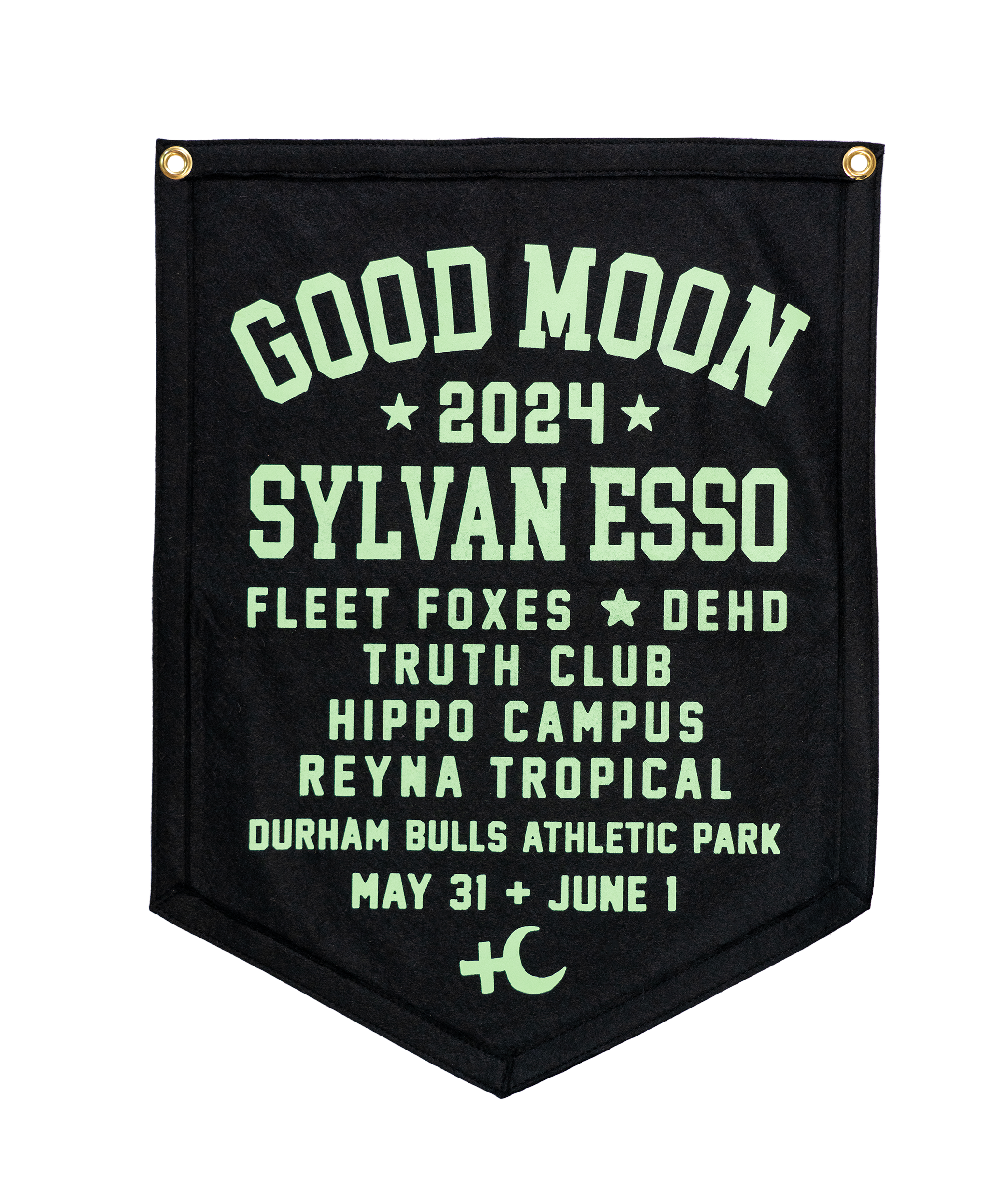 Good Moon 2024 Camp Flag • Sylvan Esso x Oxford Pennant