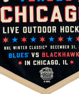 NHL Winter Classic® St Louis Blues Versus Chicago Blackhawks Camp Flag • NHL x Oxford Pennant